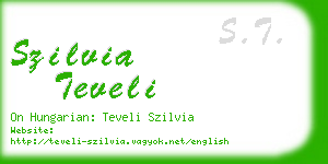 szilvia teveli business card